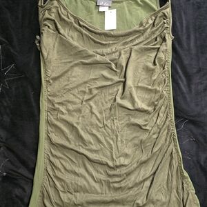 Dots Green Sleeveless Blouse